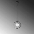 Lustra, Fulgor, 942FLG1126, Metal, Alb/Negru