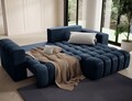 Coltar extensibil dreapta 4 locuri ELTAP, Bon-37, Bonett, 250x175x92 cm, lemn/poliester, albastru inchis