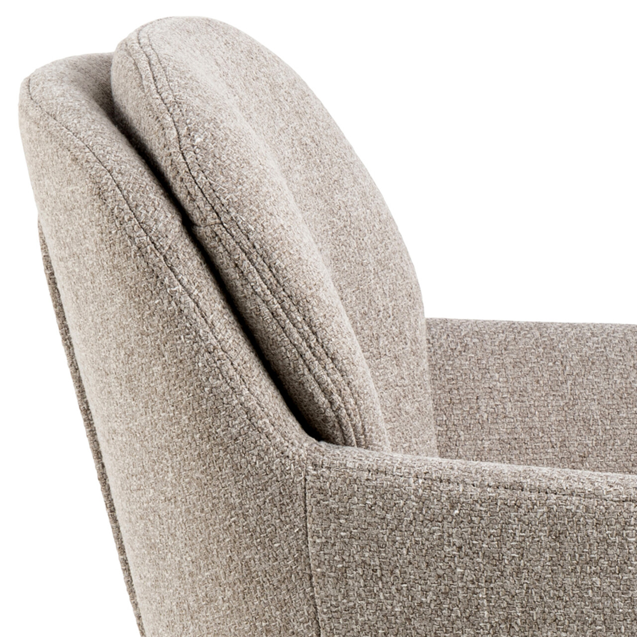 Scaun Dora, Actona, 58x59x84 cm, tesatura structurata/otel, bej - view 9