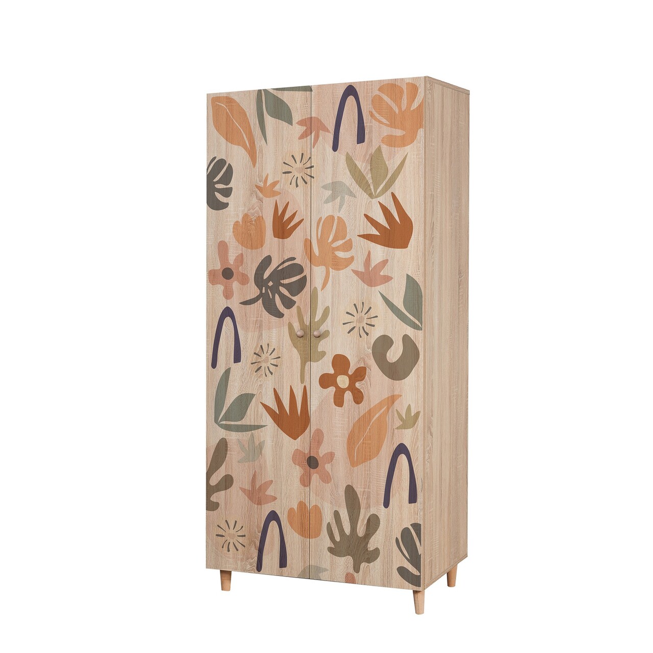 Dulap pentru haine, Vella, Lidya 2 -906, 90x192x52 cm, PAL, Sonomo - 2 | YEO