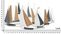 Decoratiune pentru perete, Mauro Ferretti, Dark Regata, 132 x 3.8 x 76.8 cm, fier/mdf, multicolor