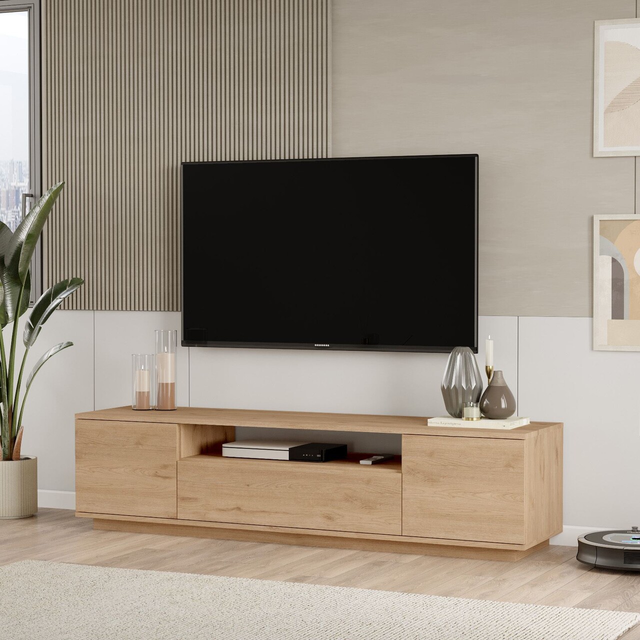 Comoda TV, Hanah Home, Fr7-S, 180x44.6x44.5 cm, Maro - view 2