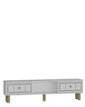 Comoda TV, Hanah Home, Dario Bohem, 150x40.6x29.6 cm, PAL , Alb