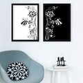 Set 2 tablouri decorative, SET_097, Lulu, 34x44 cm, plastic