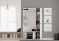 Cuier de perete, Rabi, Rb-044, 120x200x35 cm, Alb mat