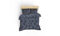 Lenjerie de pat dubla King (EU) Jamie, Eponj Home, 3 piese, 260x220 cm, amestec bumbac, antracit