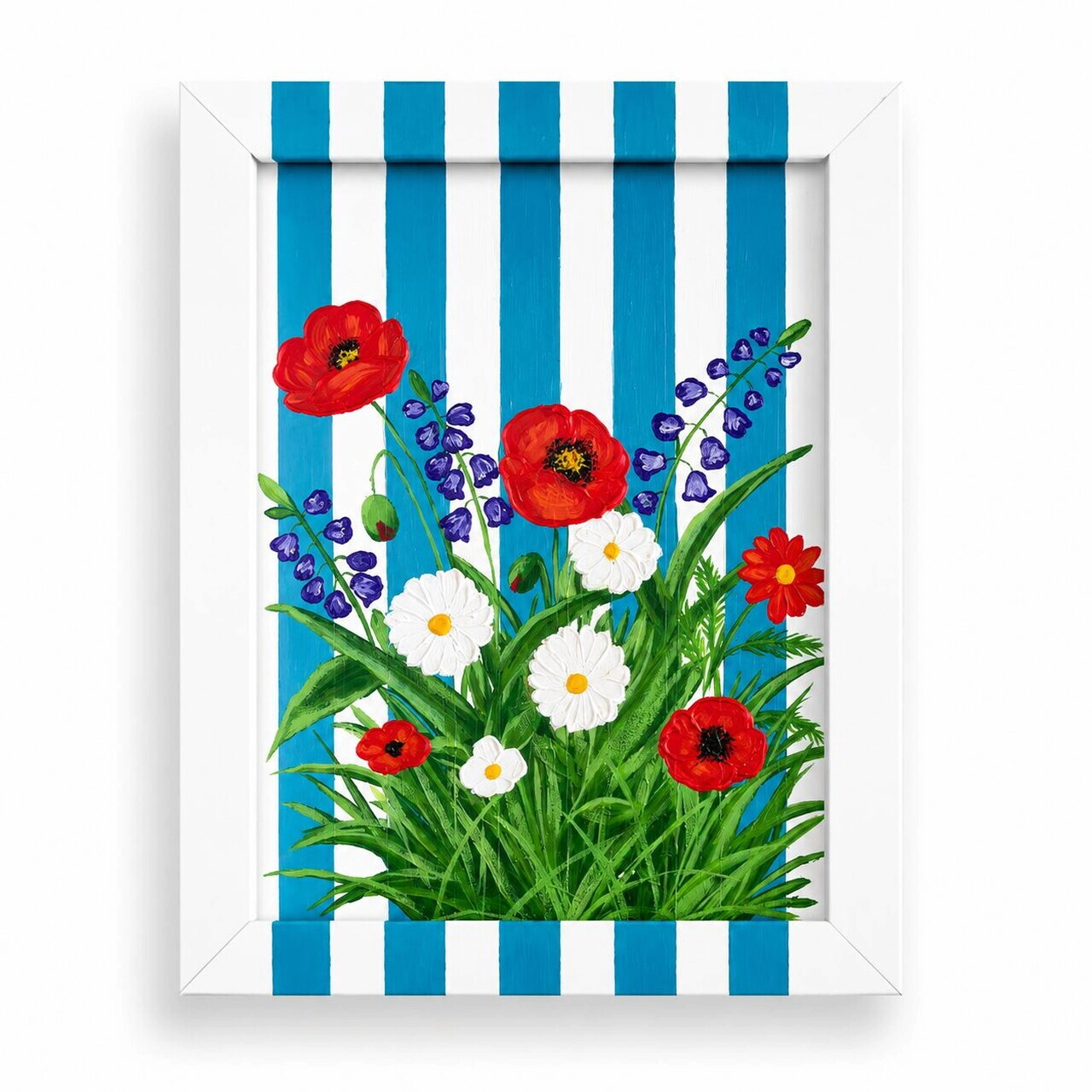 Tablou decorativ, YBC11930, Canvas, Rama din lemn (grosime 3 cm), Multicolor — imaginea 3