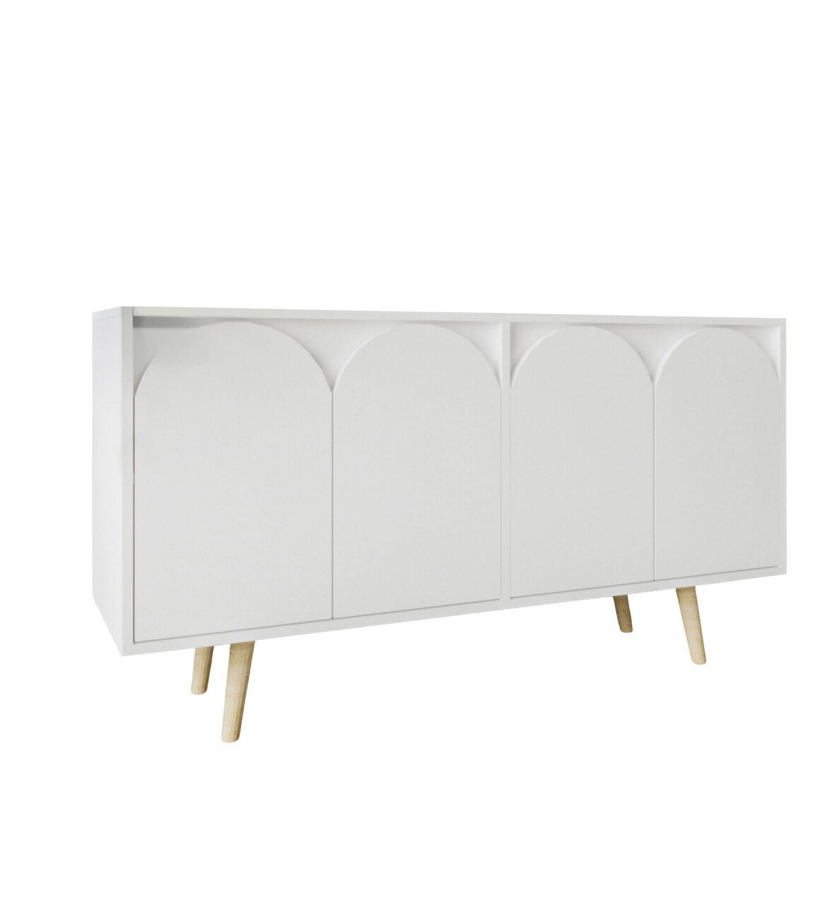 Consola, Hanah Home, Venezia 150, 150x80x45 cm, PAL, Alb - view 5