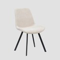 Scaun Silla, Homla, 52x60x83.5 cm, metal/poliester, bej