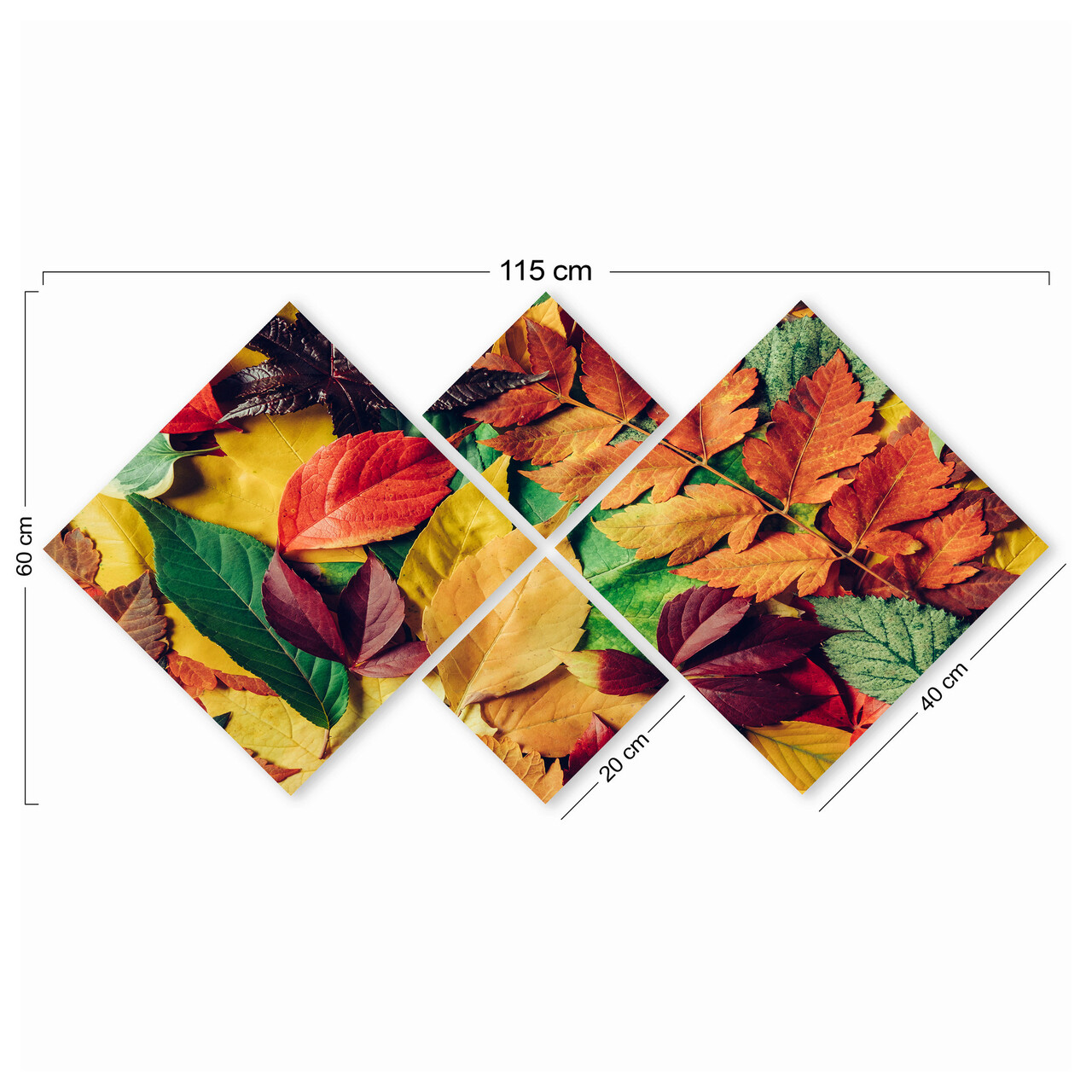 Set 4 tablouri decorative, 4MDF1844594797, MDF, Imprimat UV, Multicolor - 2 | YEO