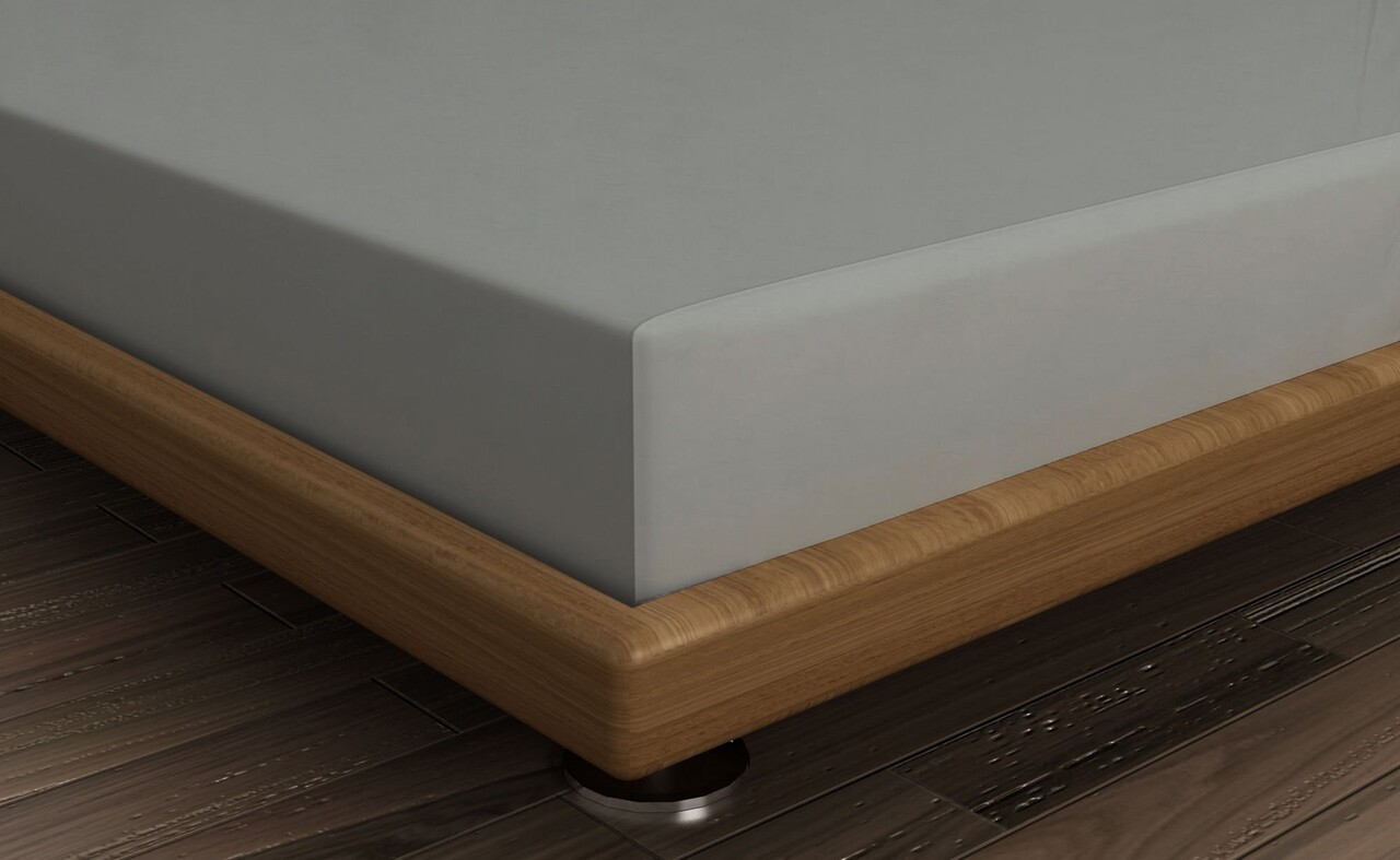 Cearceaf de pat cu elastic Ranforce Single Large (FR), L'essentiel Maison, Dark Grey, Gri inchis - imagine 2