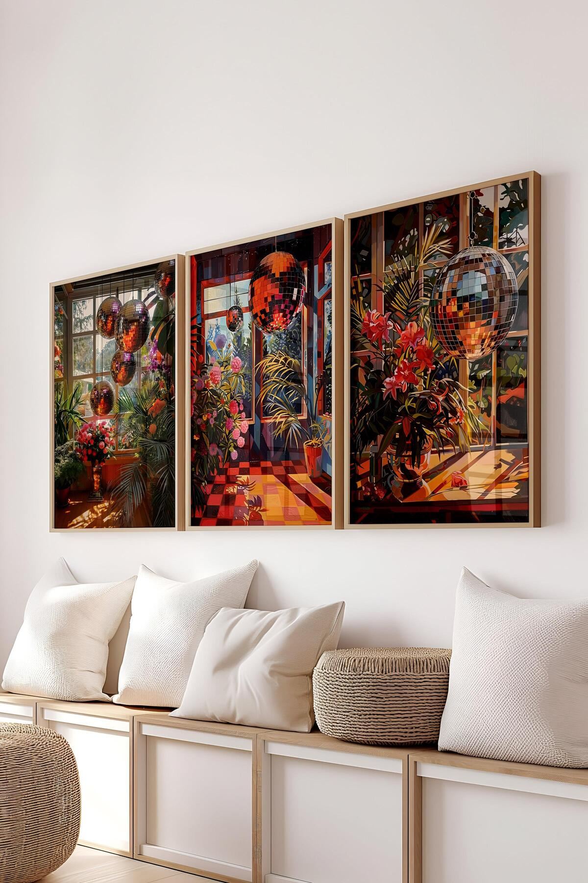 Set de pictură decorativă, Ç-300793, Sticla PVC, Multicolor