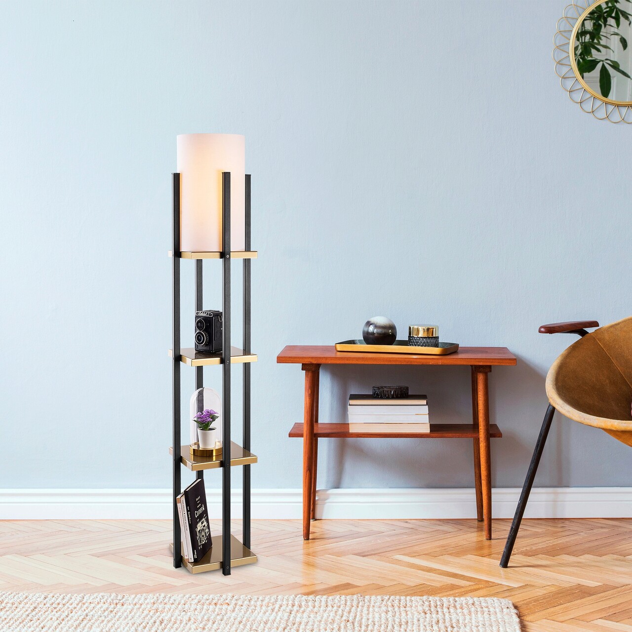 Lampadar, Lampana, 211LMP1105, Metal, Negru