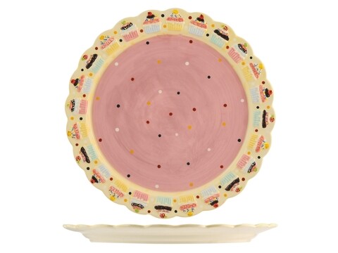 Platou Torta, HO-ME, 34.5 cm, ceramica HO-ME