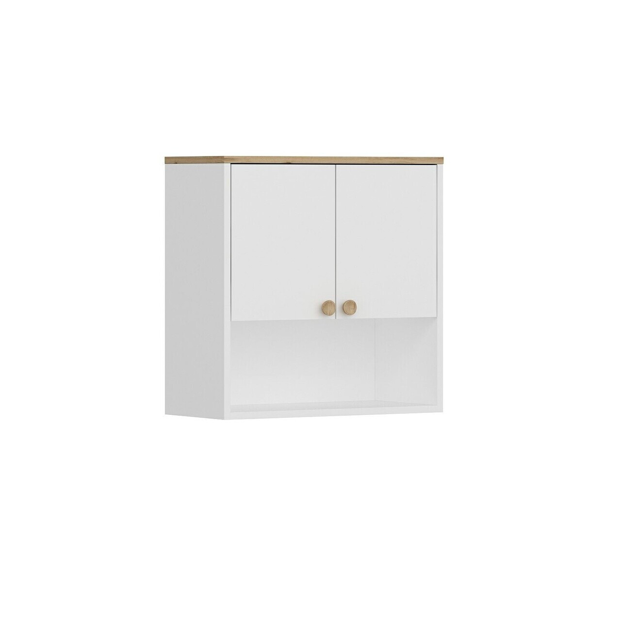 Dulap multifunctional, Hanah Home, Viona, 67x67x30 cm, Coș adânc / Alb — imaginea 4