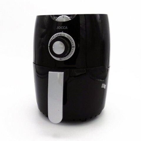 Friteuza cu aer cald pentru gatit fara ulei Jocca Black, 1000W, 31x25x26 cm, negru
