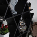 Raft pentru decoratiuni, HEXSYH-M, 70x67x11 cm, Carton, Negru