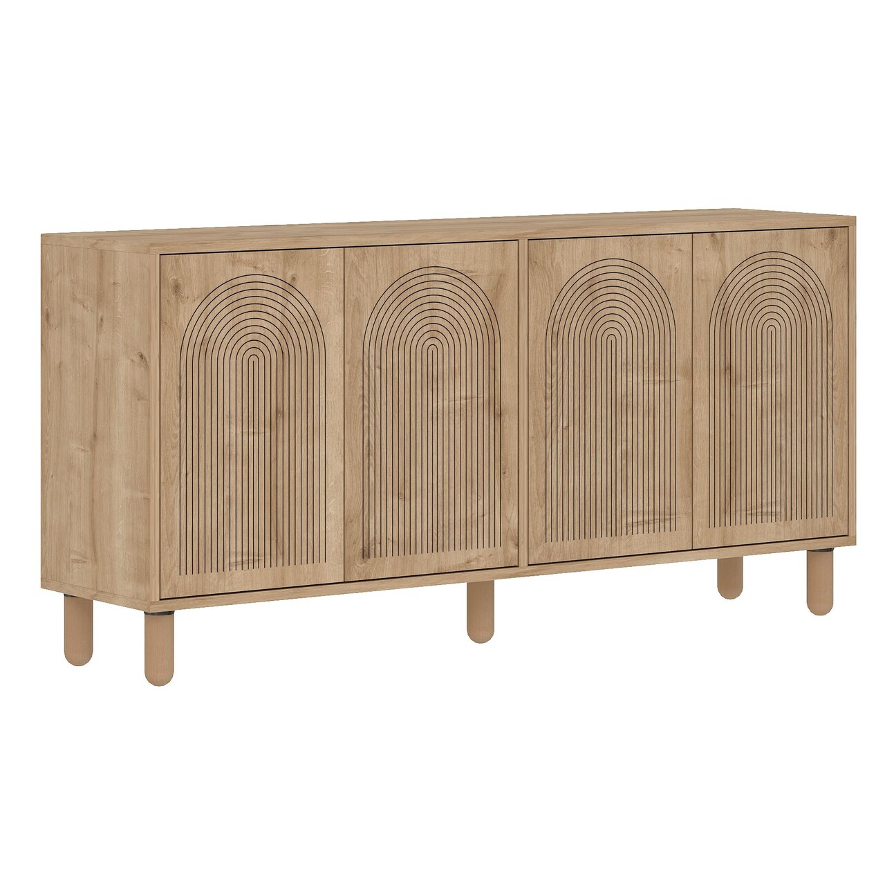 Consola, Hanah Home, Doresta, 150x73x36 cm, PAL, Maro - imagine 5
