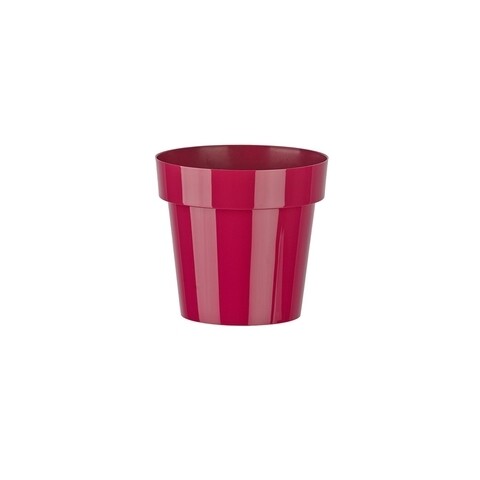 Ghiveci Classic 18 cm, plastic, visiniu