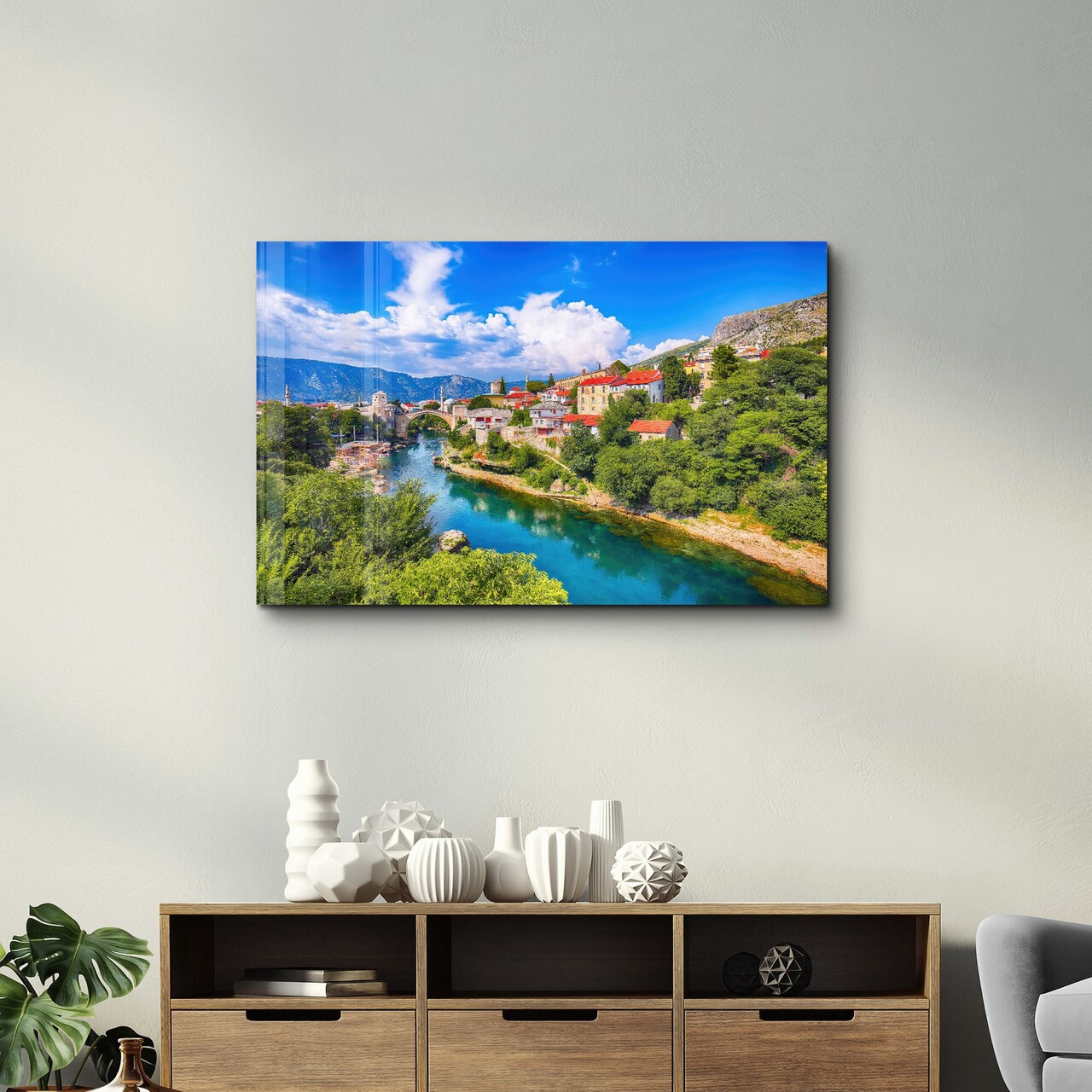 Tablou decorativ, SPR-1450, Dimensiune: 35 x 55 cm, Multicolor - view 2