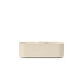 Suport baie cu montaj pe bara de dus, Brabantia, Caddy Soft Beige, 24.4x13.3x7.5 cm, polipropilena, bej