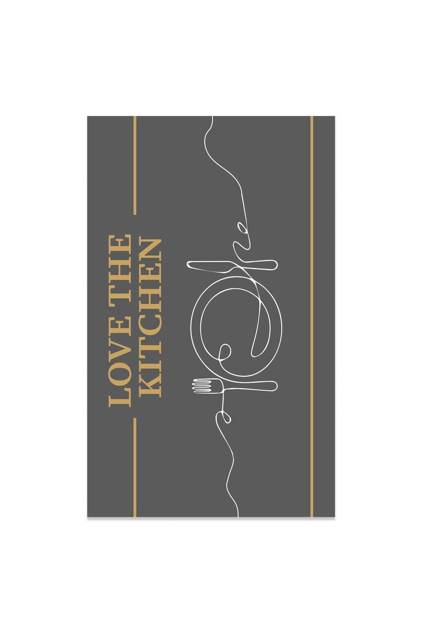 Covor, Mutfak-000011-007, 100x150 cm, Poliester, Antracit — imaginea 2