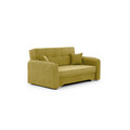 Canapea extensibila 3 locuri, ELTAP, Laine, 155x105x75 cm, lemn/poliester, galben
