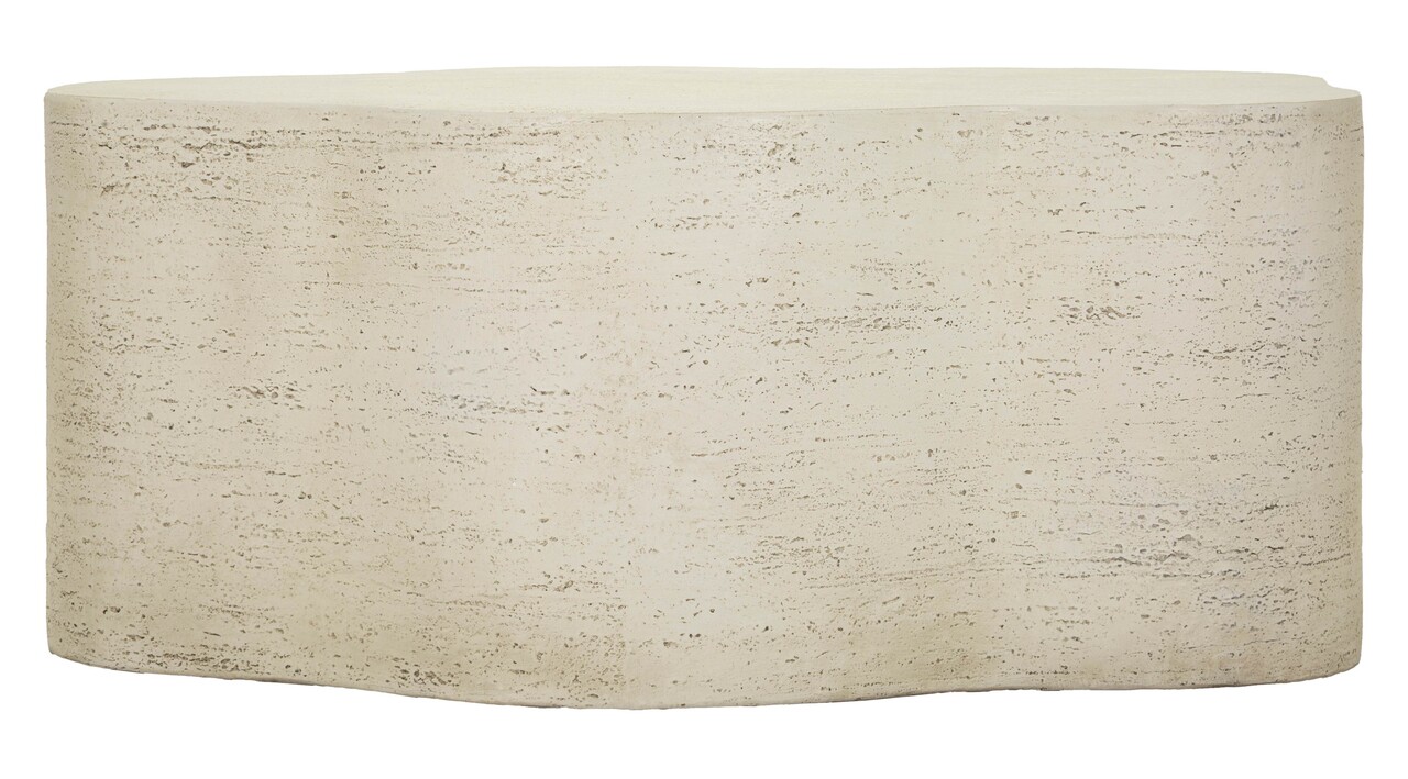 Masuta de cafea, Mauro Ferretti, Cloud, 92.5x54.8x40 cm, utilizare interior / exterior,  oxid de magneziu, crem - view 8