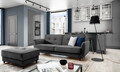 Canapea extensibila 3 locuri ELTAP, SO-BEL-97MO, Bellis, 220x90x83 cm, lemn/poliester, gri inchis