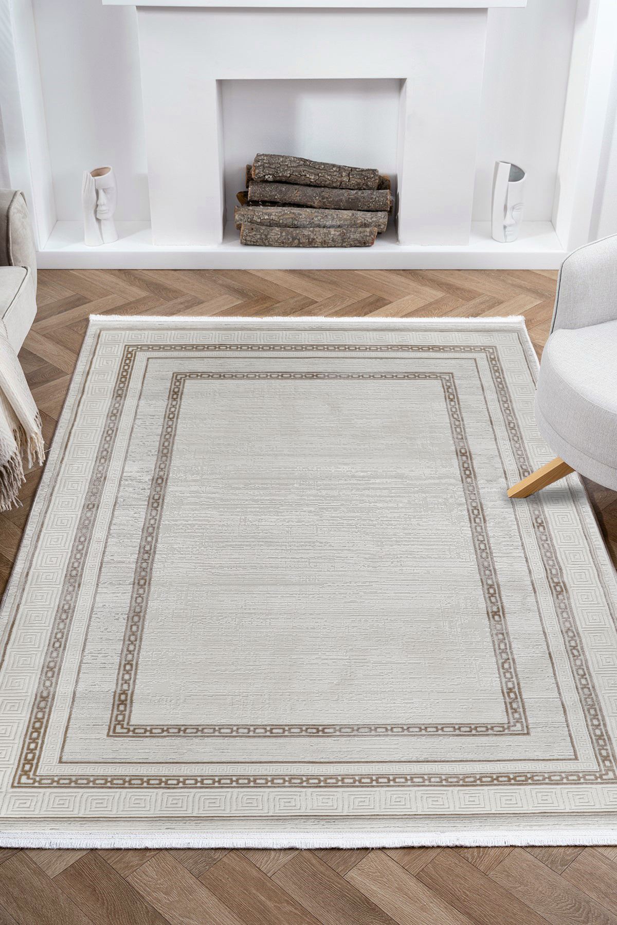 Covor, Nazende Nz003, 200x290 cm, 60% POLIPROPILENĂ/40% POLIESTER, Bej
