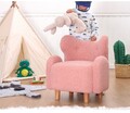 Fotoliu pentru copii, Fluffe, 209FLF1432, Blana artificiala, Roz