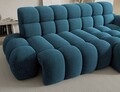 Coltar extensibil stanga 3 locuri ELTAP, Ceedro, 283x165x98 cm, lemn/poliester, albastru inchis