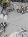 Set fete de masa 8 piese, Pera - Grey, Cotton Box, 90% POLIESTER/10% BUMBAC