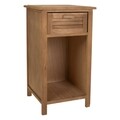 Noptiera cu 1 sertar, Ava, Creaciones Meng, 35x25x63 cm, lemn de paulownia
