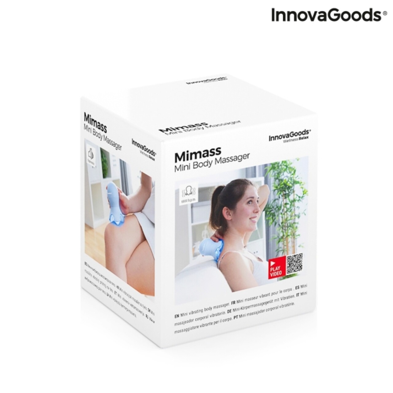 Mini aparat de masaj cu vibratii pentru corp Mimass InnovaGoods