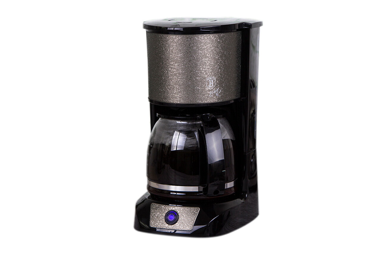 Aparat electric de cafea Berlinger Haus, Crystal, 800W, 1.5 L, plastic/inox, sampanie - imagine 4