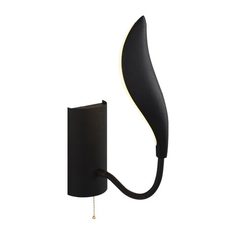 Aplica de perete, l1328 - black, lightric, 13 x 8 x 17 cm, led, 8w, negru