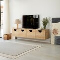 Comoda TV, Neostill, Four Seasons, 180x35x35 cm, Cadru: PAL MELAMINAT 100%., Stejar