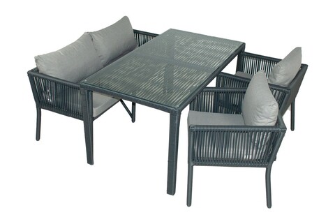 Set mobilier de gradina, jumilla, vera 3, gri