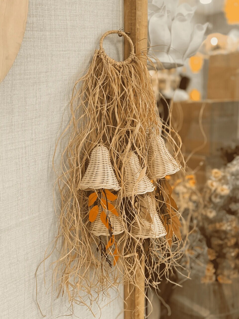 Decoratiune de perete, DB0008, Frunză de portocală, Natural — imaginea 2