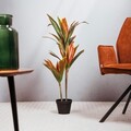 Planta artificiala Tropical Zone, Homla, 14x13 cm / 90 cm, plastic, multicolor