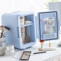 Mini frigider pentru produse cosmetice Frecos InnovaGoods, 48W, 4 L, 23 x 18.5 x 25.2 cm, albastru