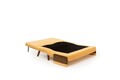 Canapea extensibilă cu 2 locuri, Futon, 859FTN2720, Metal , Galben mustar