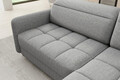 Coltar extensibil dreapta 3 locuri ELTAP, RT-03MAN, Barea, 208x160x100 cm, lemn/poliester, gri