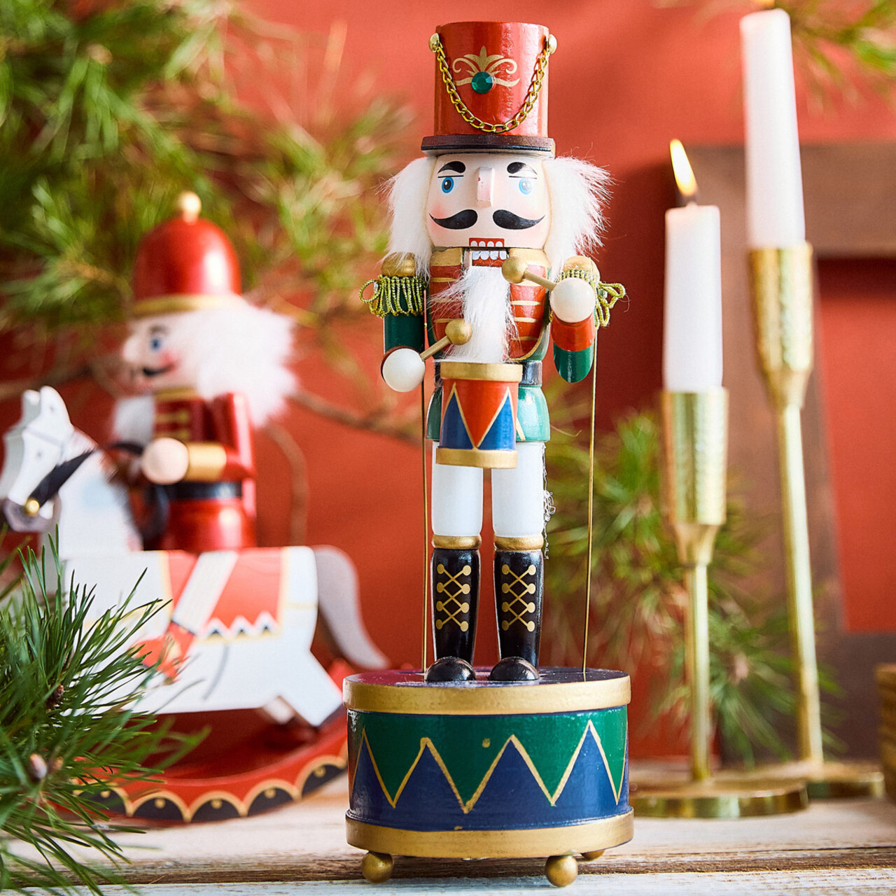 Decoratiune Spargatorul de nuci Nutcracker Homla 30 cm lemn multicolor