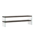 Comoda TV, Neostill, Aqua TV, 140x45x35 cm, Sticla temperata, Antracit