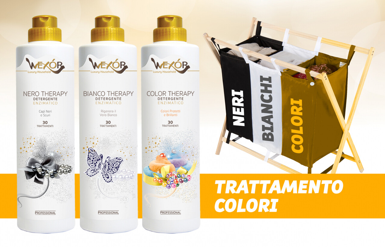 Detergent de rufe enzimatic pentru rufe colorate, Color Therapy, 750 ml, Wexor