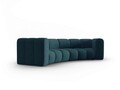 Canapea semirotunda 3 locuri, Lupine, Micadoni Home, BL, 322x135x70 cm, poliester chenille, turcoaz