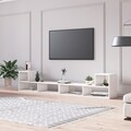 Comoda TV, Minima, Pero, 110 x 43 x 30 cm, pal melaminat, alb