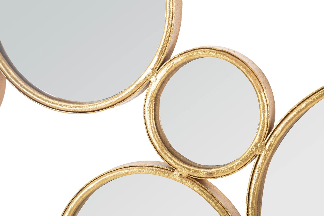 Decoratiune de perete Mirrors, Mauro Ferretti, 100x51.5 cm, fier, auriu - 2 | YEO